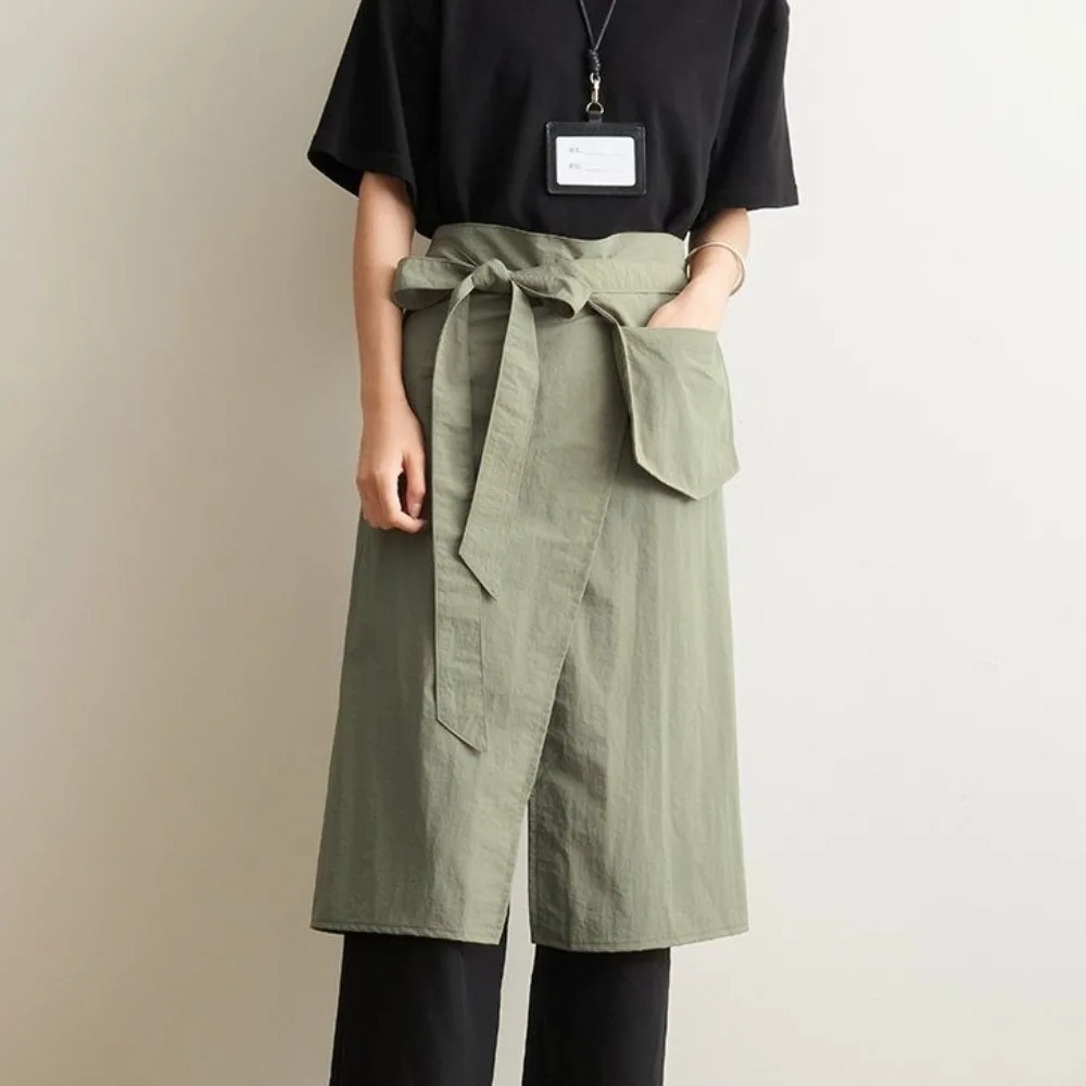 

Стильный модный водонепроницаемый фартук, регулируемый хлопковый кухонный фартук, дышащий необрастающий раздельный фартук для ресторана