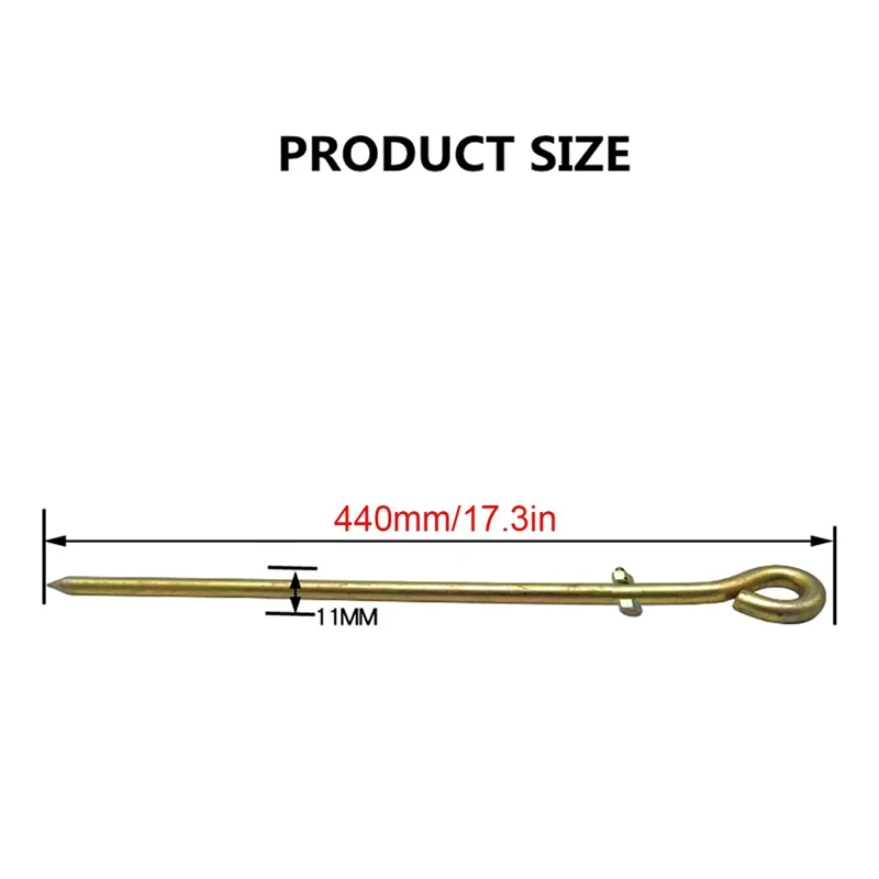 N75R-2X Ground Rod, Ground Rod, Industrial Grade Steel Galvanized Copper Bonded Ground Rod, Excellent Tool -18 Inch