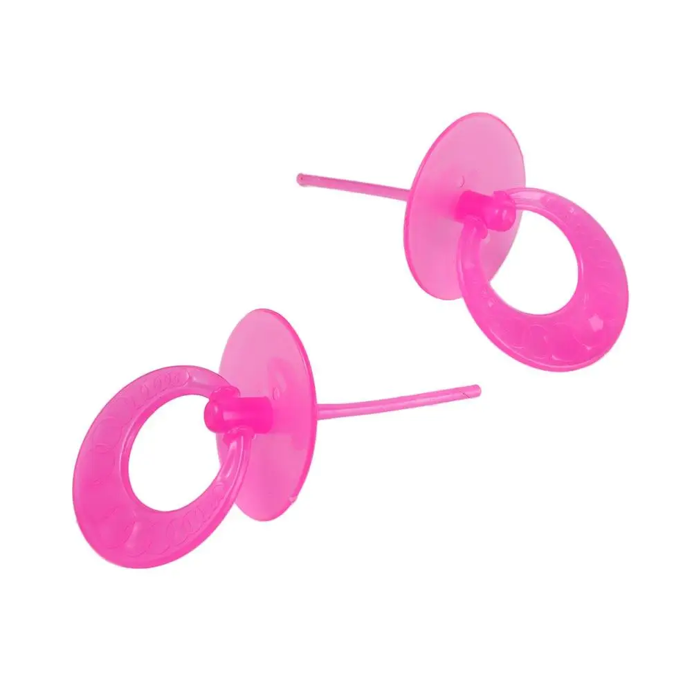 2pcs Lovely Doll Pacifier For Baby Dolls Kids Toy Doll Play House Supplies Miniature Pacifier Toy Accessories