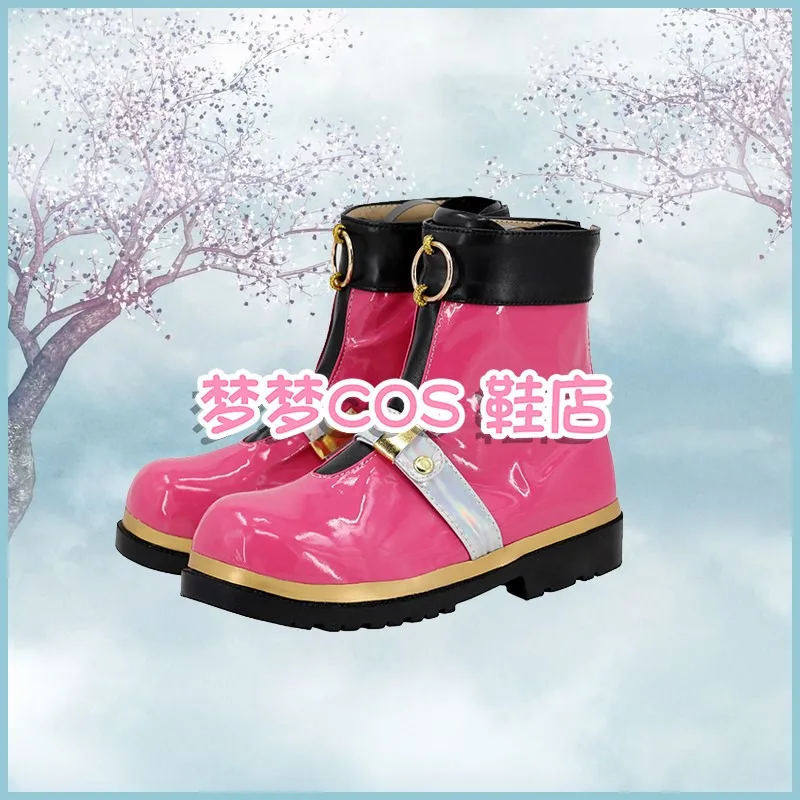 Saki Hanami Gakuen Idol Master Cosplay Shoes Boots Anime Game Halloween Party Accessories Custom Made