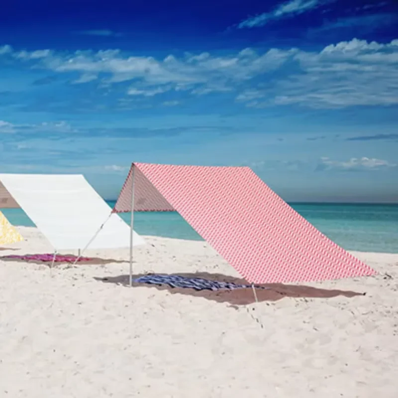 Lightweight Outdoor Popular Strong Competitive Price Sunshade Folding Easy Camping Canvas Sea Beach Tent Large Umbrella