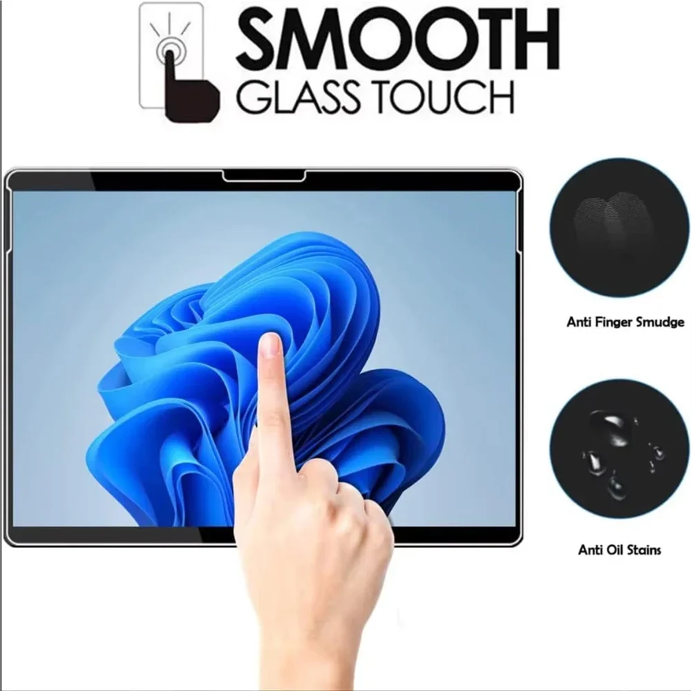2PCS For Microsoft surface Pro12 Tempered Glass Screen Protector On for Microsoft surface Pro12 Anti Scratch HD arcuate Film