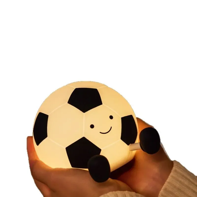 

Football silicone light shot, bedroom bedside eye protection baby sleep light