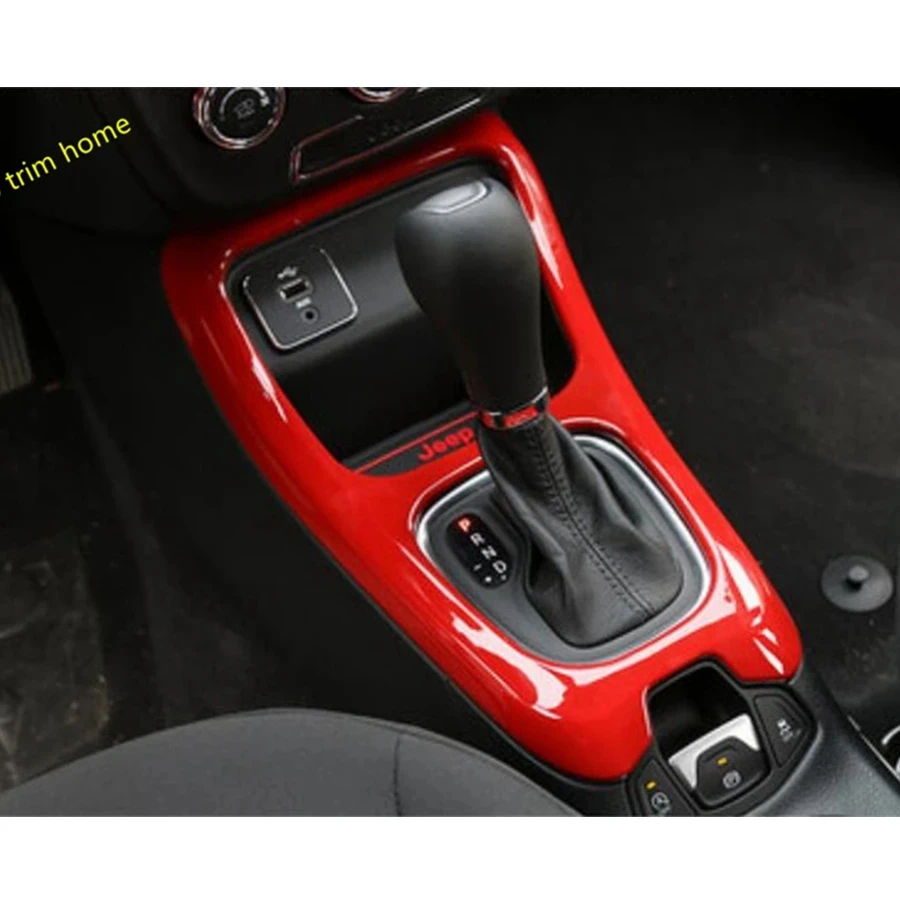 

Auto Left-hand Drive Transmission Shift Stalls Gear Decor Frame Cover Trim Fit For Jeep Compass 2017 - 2021 Interior Accessories