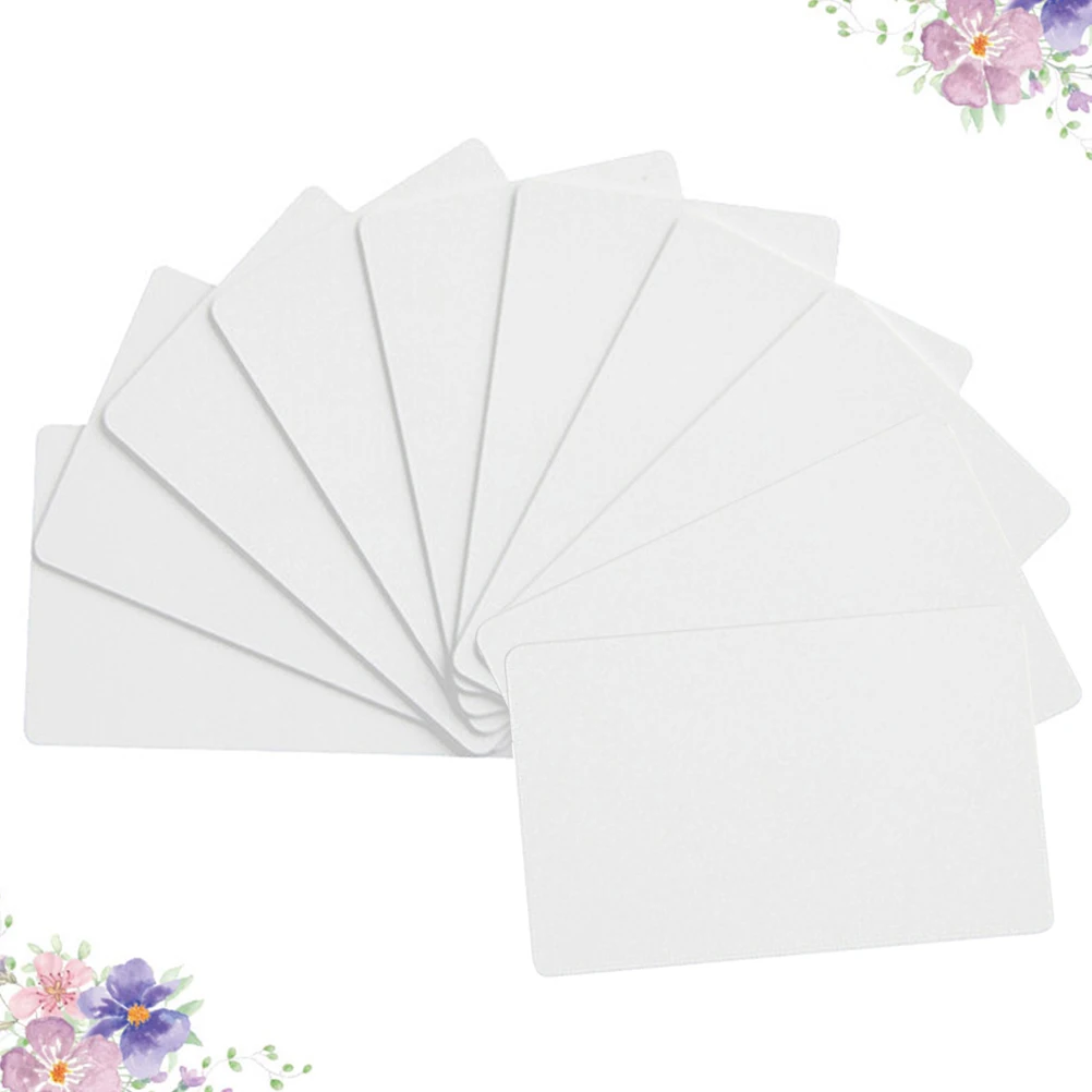 10pcs 흰색 카드 빈 쓰기 가능 NTAG215 스마트 액세스 도어 잠금 회의 로그인을위한 유도 멀티 팩 라벨