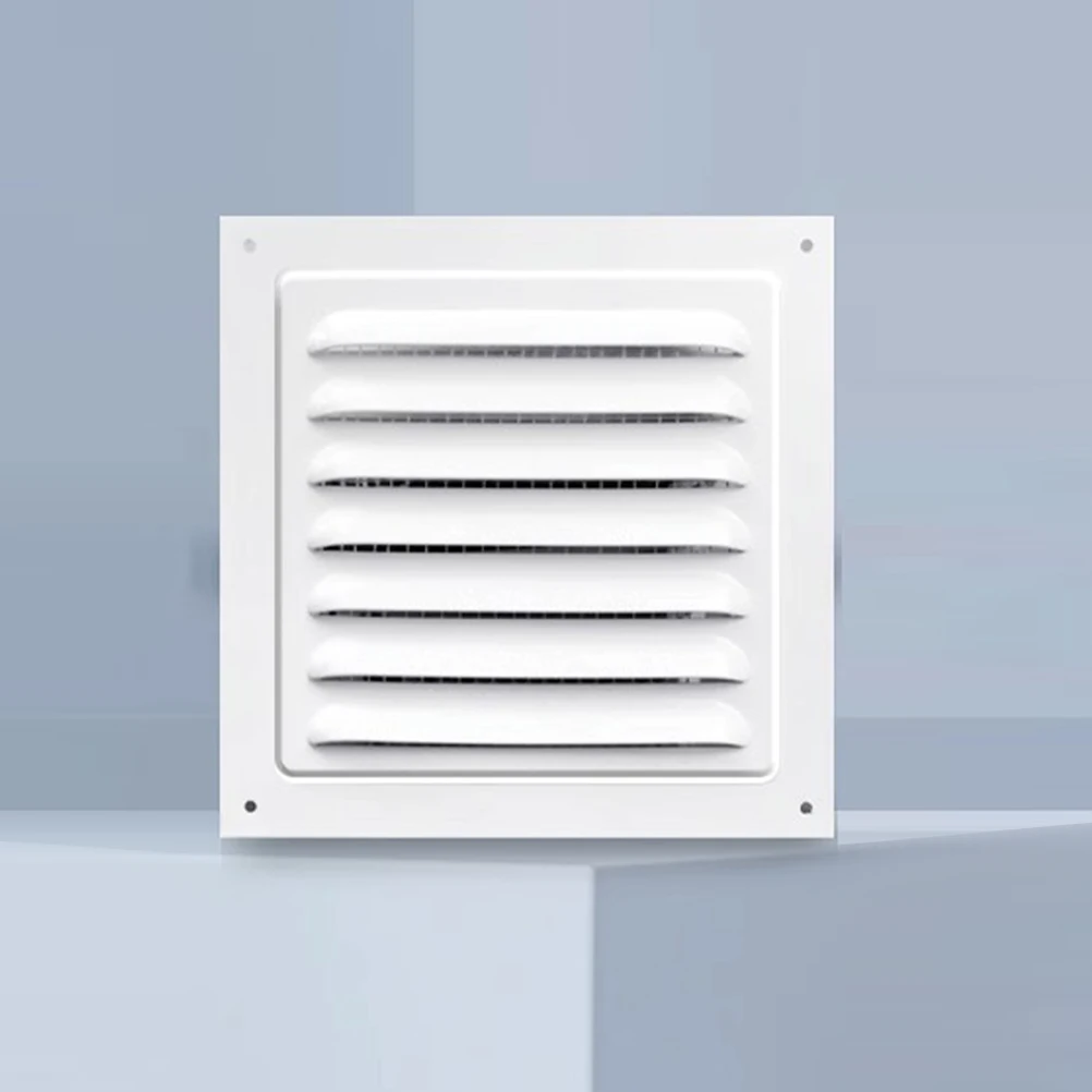 

2pcs Electrical Box Chassis Aluminum Alloy Vent Grille Durable Louvered Wall Kitchen External Ventilation Cover Panel