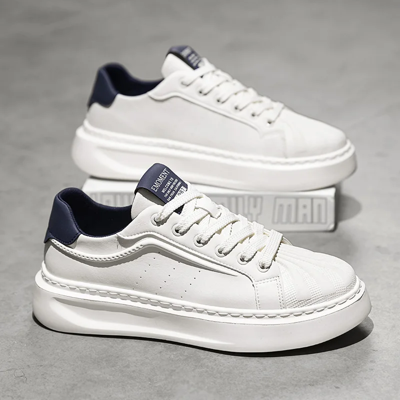 

2025 Men's New Autumn White Sneakers - Breathable Casual Shoes, Couple Style, Trendy & Best Selling