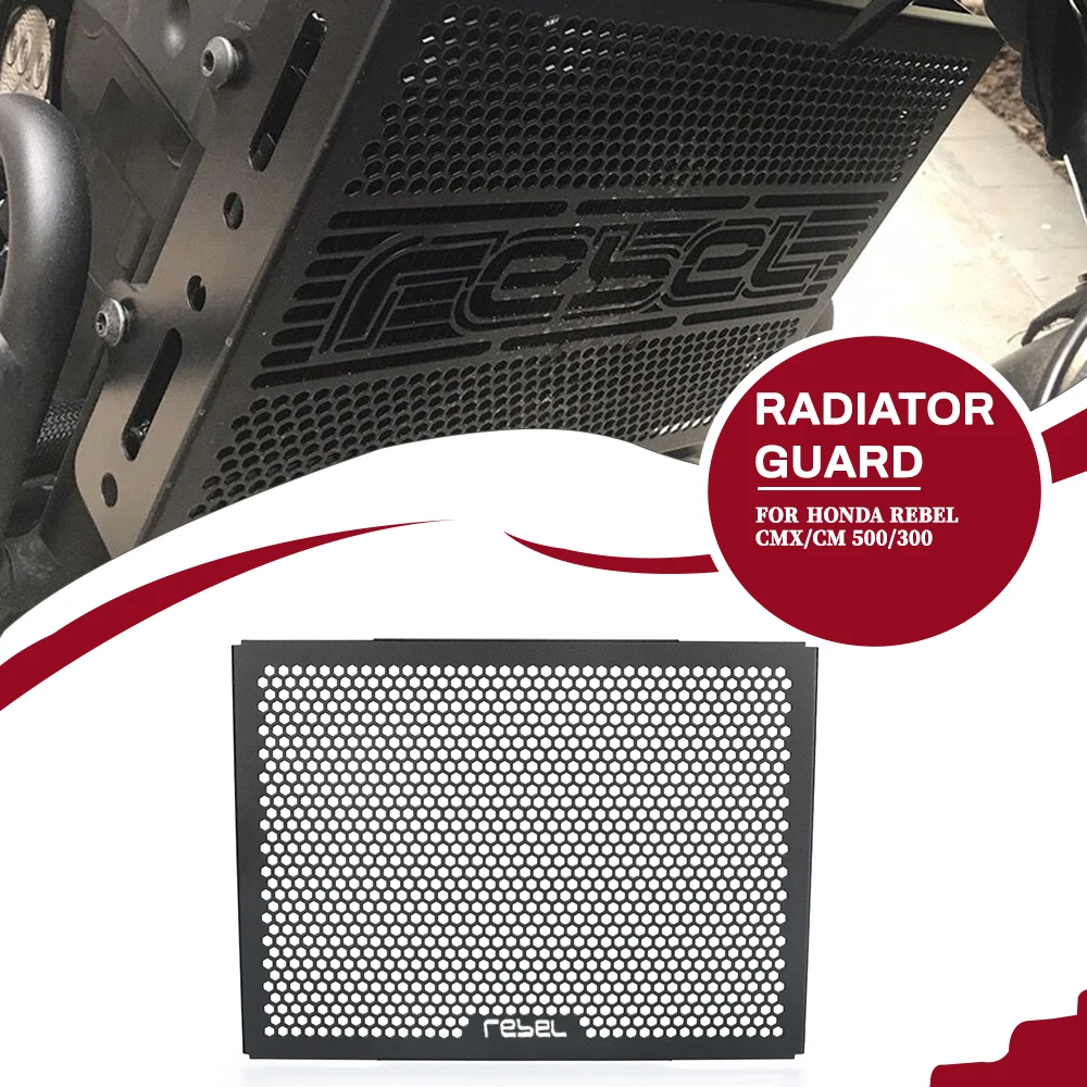 

For Honda Rebel CM300 CM500 CMX300 CMX500 CL250 CL300 CL500 2017-2026 Radiator Grille Guard Part Protection Cover Protector