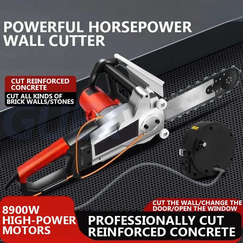 Electric Wall Cutting Machine Portable Dust-free Cement Wall Cutting Machine Reinforced Concrete Slotting Machine Stone Cutter