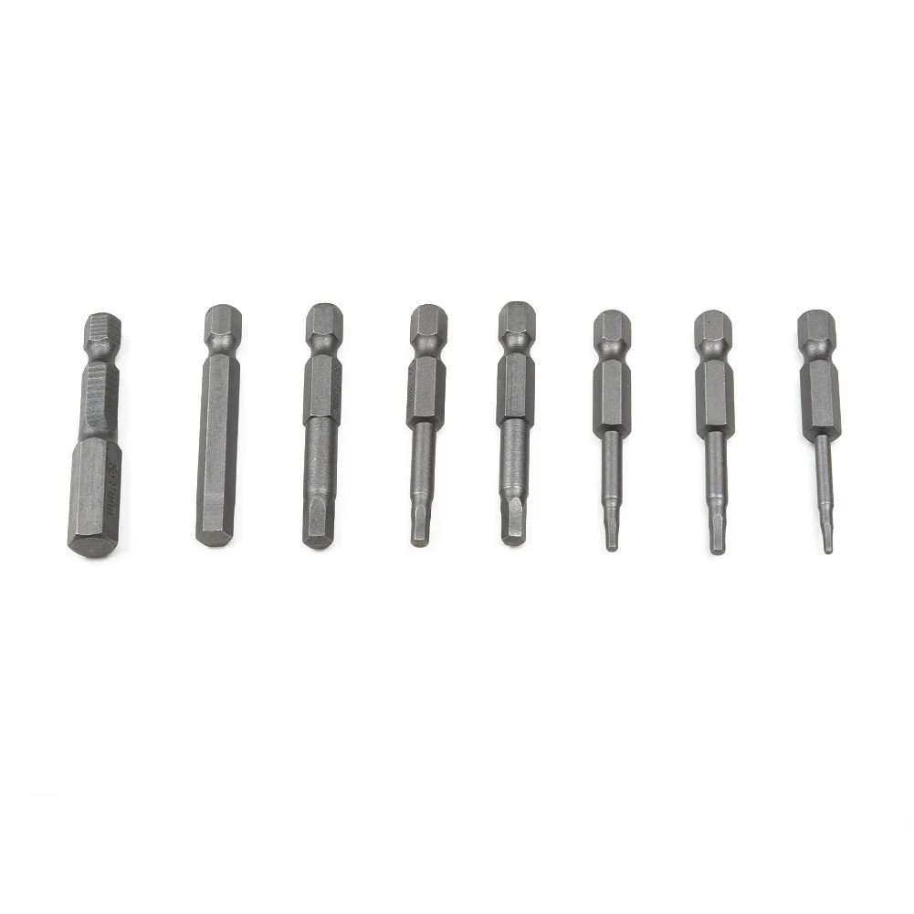 8pcs Security Bit Set Tamper Proof Screwdriver Drill Bit Screw Driver Bits Torx Flat Head 1/4\