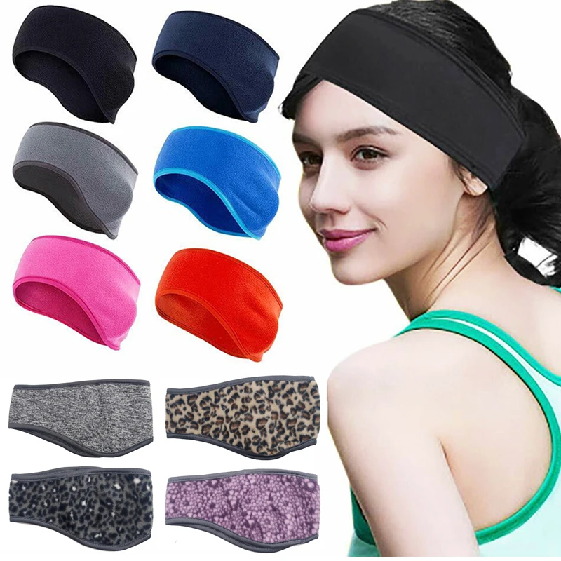 Ear Cover Ear Muff Headband Winter Sweatband Ear Warmer for Men Women Running Skiing Outdoor Sports Hair Sweat