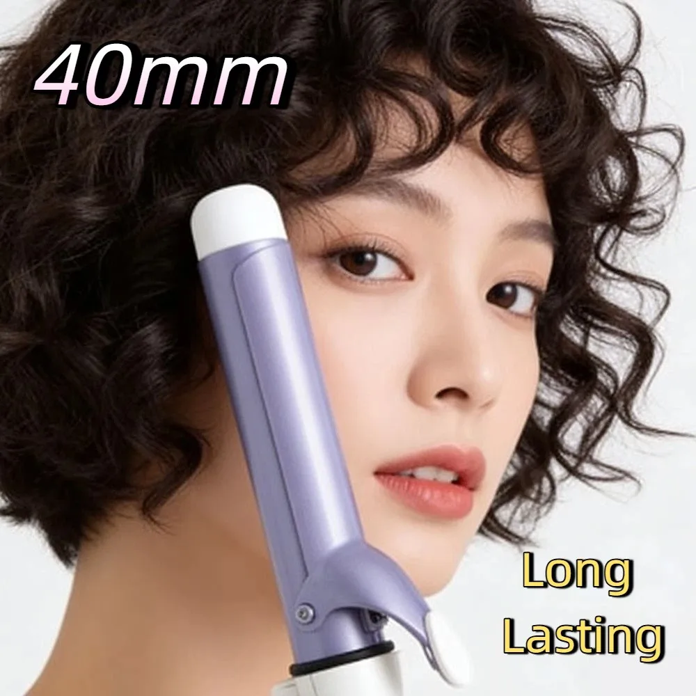 40mm Big wave curling iron Anti Scalding Hair Styling Professional Hair Curler Fast Heating Temperature Control Curling Wand