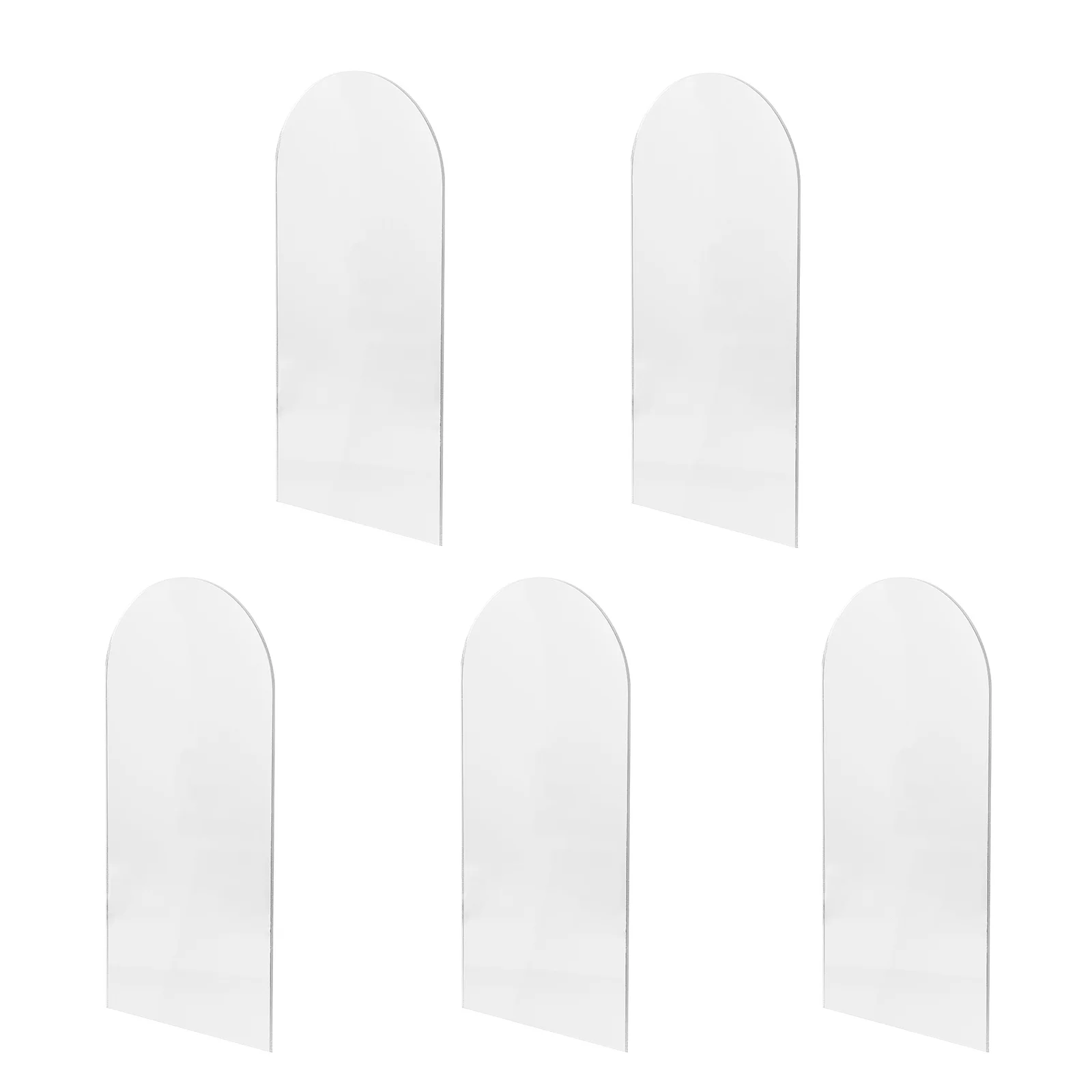 5Pcs DIY Mirror Disc Acrylic Irregular Makeup Mirror Sheet for Home Decorative Wall Table Top Fashionable Lightweight Reflective