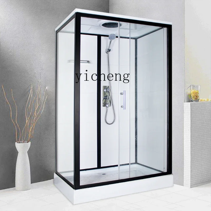 XL rectangular shower room integrated bathroom integrated household tempered glass partition bath room