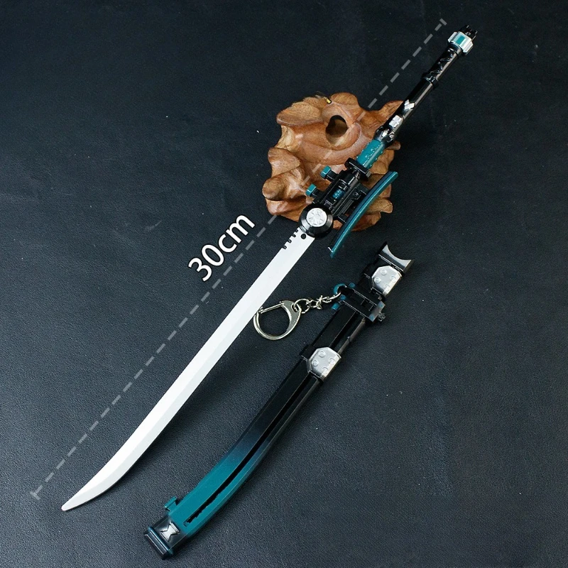 โมเดลงานฝีมือโลหะขนาด 30 ซม. จากเกม Zenless Zone Zero พร้อมปลอกดาบ ของตกแต่งตั้งโต๊ะ ของขวัญวันเกิด ของเล่น