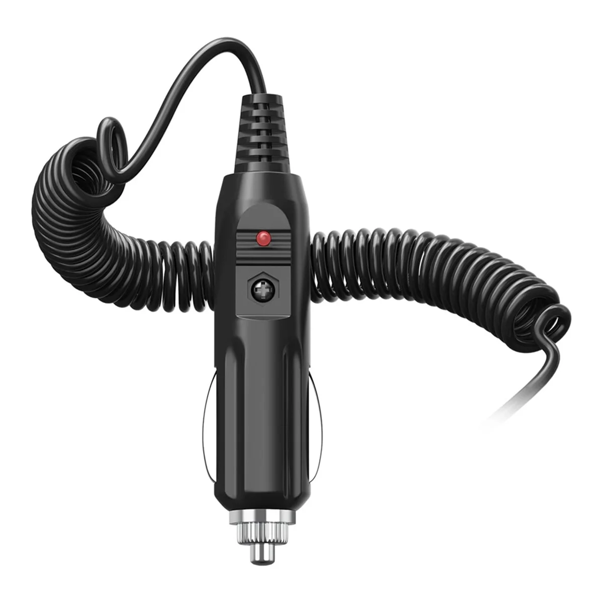 DC 12V Car Charger Power Cable Universal 5.5X2.1Mm for Car Lighter Built-in 3A Fuse with Indicator Light