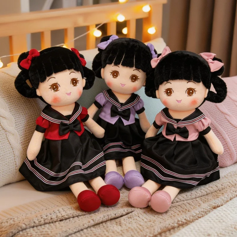 

Новая плюшевая кукла-идол 45-70 см в стиле Kawaii: мягкая игрушка-фигурка суперзвезды в школьной форме для девочек, подарки и декор