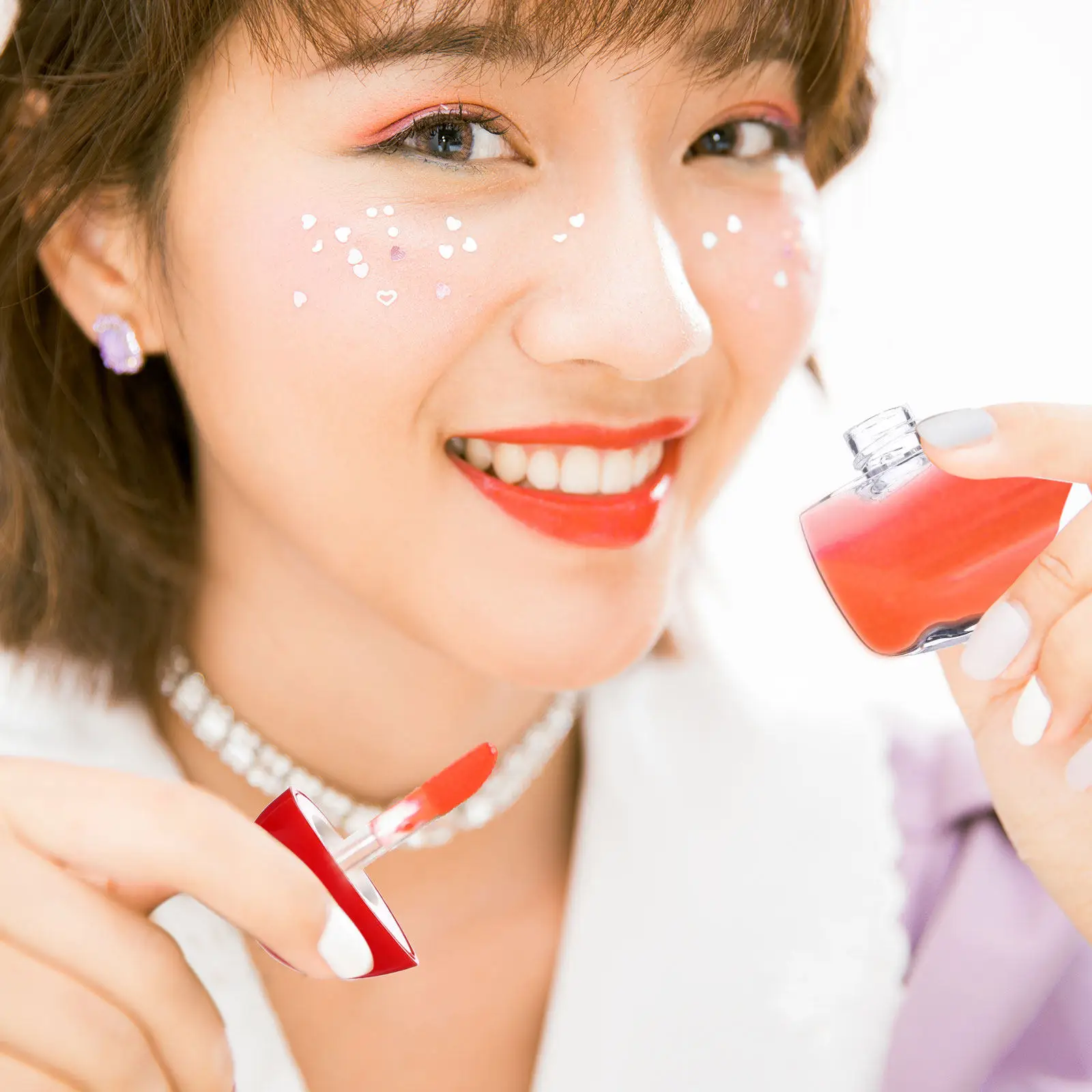 20Pcs Lip Balm Bottles Heart Shape Lip Gloss Tube Leak Proof Compact Empty Container for DIY Use Lipstick Bottle