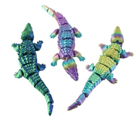 Room Decoration 3D Printed Crocodile Articular Movable Funny Gifts Rotatable Office Home Desktop Decorations Crafts Decor