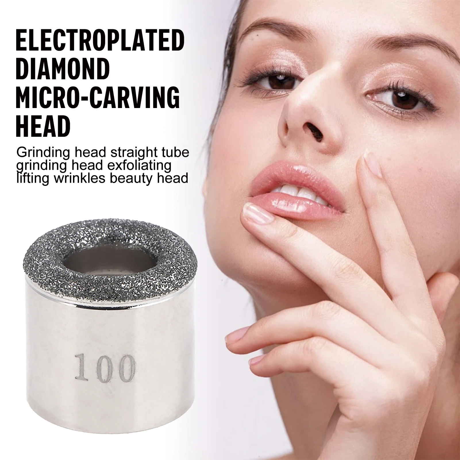 뷰티 마이크로 카빙 그라인딩 헤드 각질 제거 롤러 얼굴 주름 리프팅 스킨 케어 전동 페이셜 클렌징 기기 액세서리