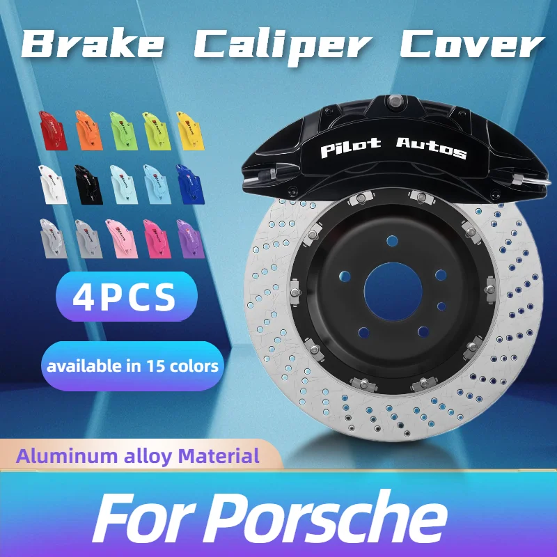 

For Porsche Brake Caliper Cover Aluminum Alloy Metal Fit Cayenne 997 Boxster 987 958 Macan Panamera 986 911 718
