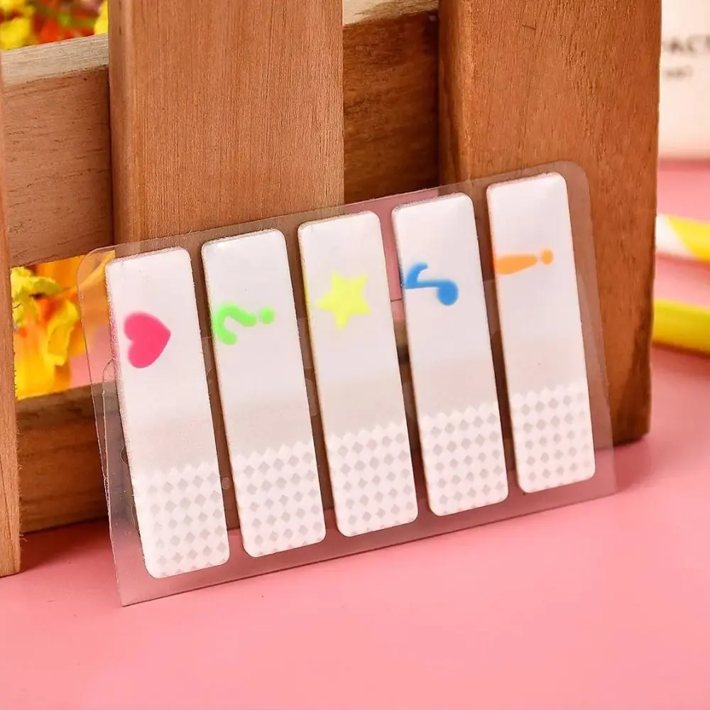 100 Sheets PET Sticky Notes waterproof Writable Classification Instructions Label With Numeric Letters Index Tabs