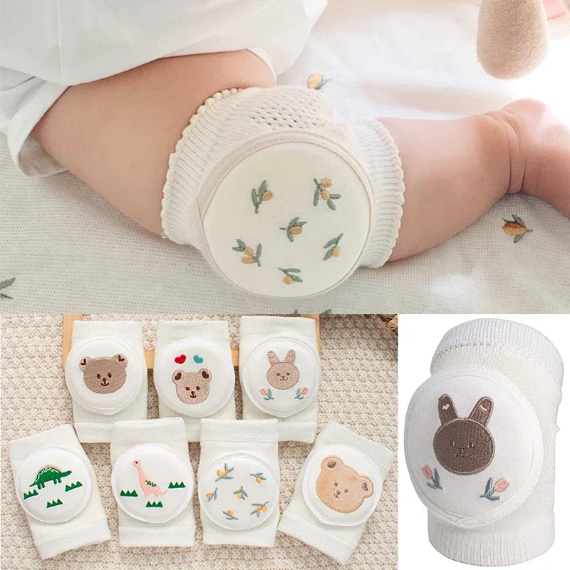 Cartoon Baby Knee Pads Cotton Mesh Crawling Elbow Toddler Protector Infant Anti-slip Kneepad Leg Warmer Kids Cushion Legging