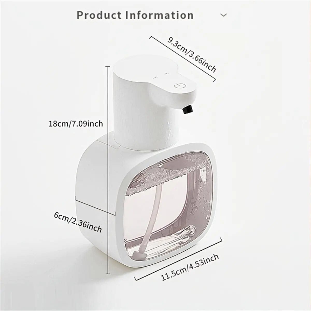 Distributeur de savon moussant automatique sans contact, mural, intelligent, à activation par capteur, pour enfants