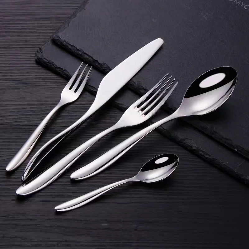 

Cutlery Set Gold Dinnerware Set 304 Stainless Steel Tableware Set Fork Spoons Knife Silverware Dishwasher Safe Flatware Set