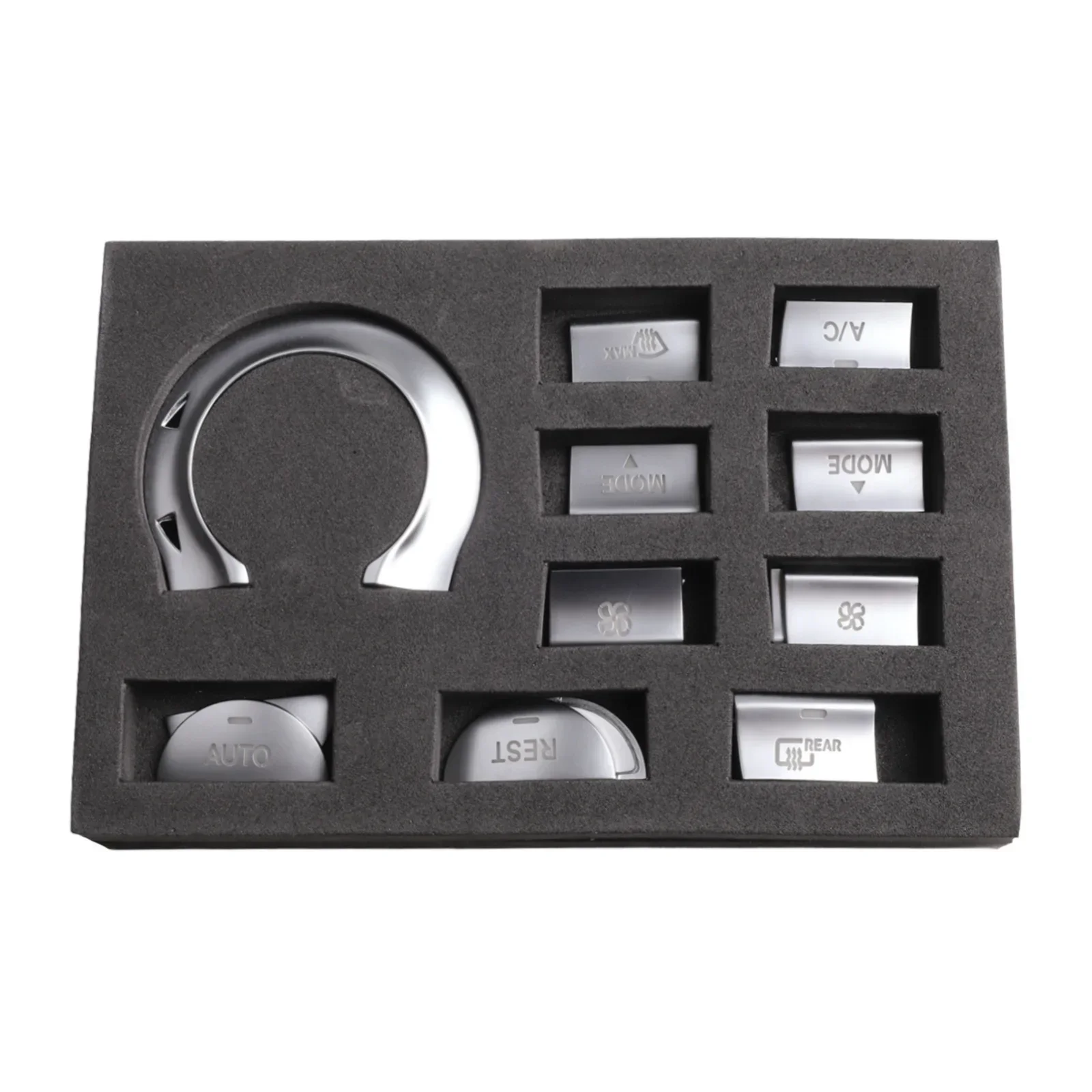 

Automotive Styling A C Button Trim Interior Car Styling Silver Stylish Air Conditioning Trim For Mercedes X156