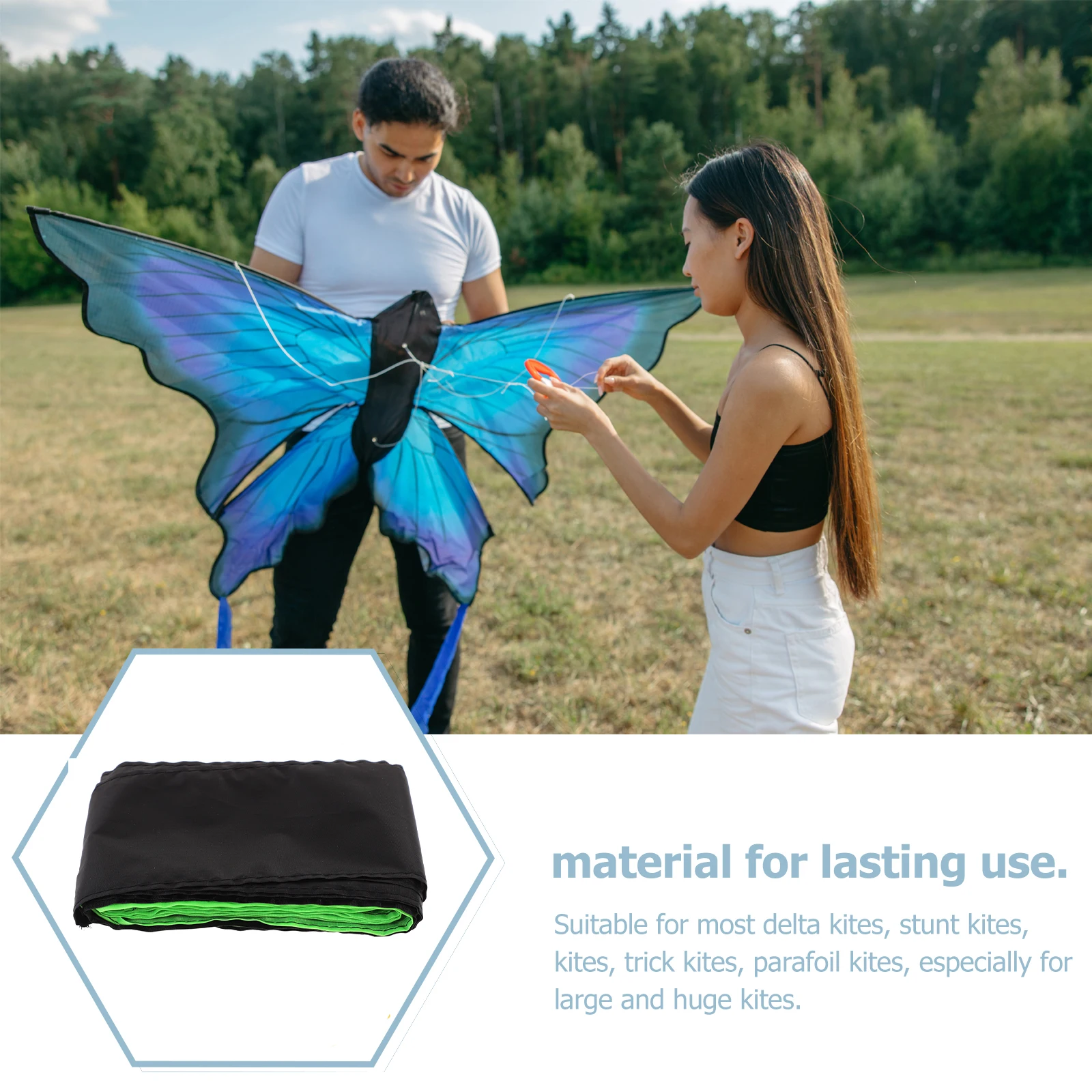 10M 15M cola de cometa colorida Streamer cinta giratoria flotante accesorios para cometas al aire libre mejora de estabilidad