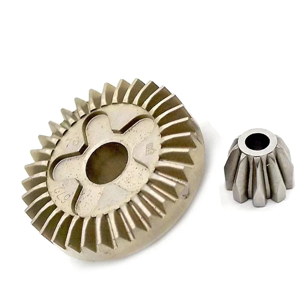 2Pcs Set Straight Spiral Bevel Gear Set Steel Straight/Helical Teeth Power Tools Accessories For GWS6-100 Angle Grinder