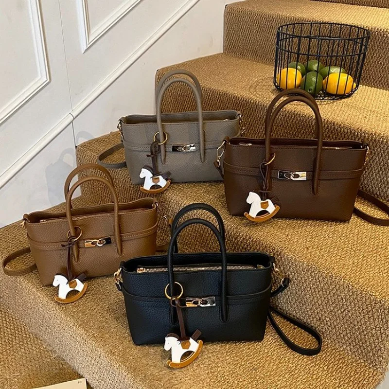 

Высококачественная женская повседневная простая винтажная кожаная сумка Парижская модная элегантная женская сумка через плечо