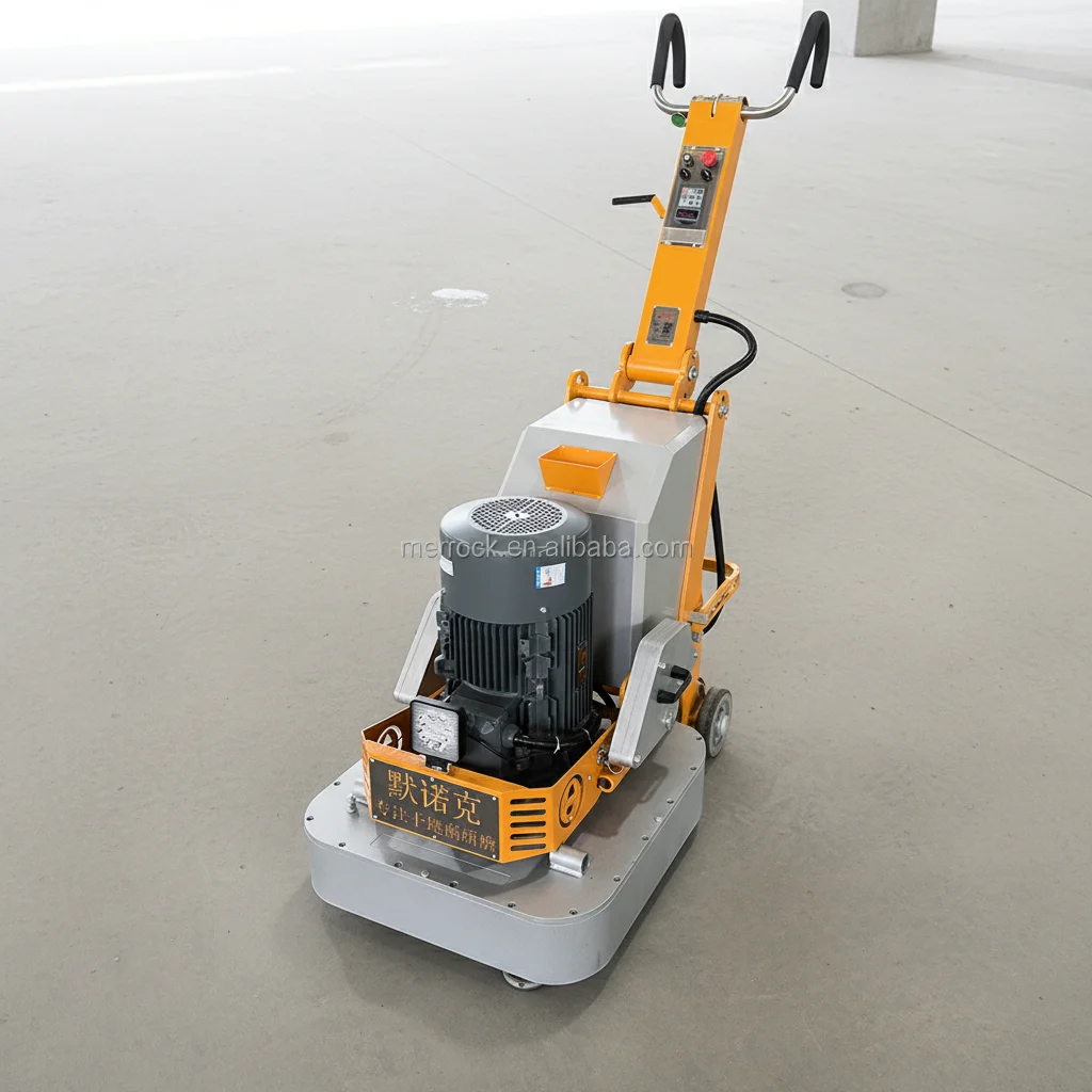 Merrock 700mm Manual Concrete Floor Grinder 20HP 380V With LED Light  Terrazzo Quartz Grinding Machine