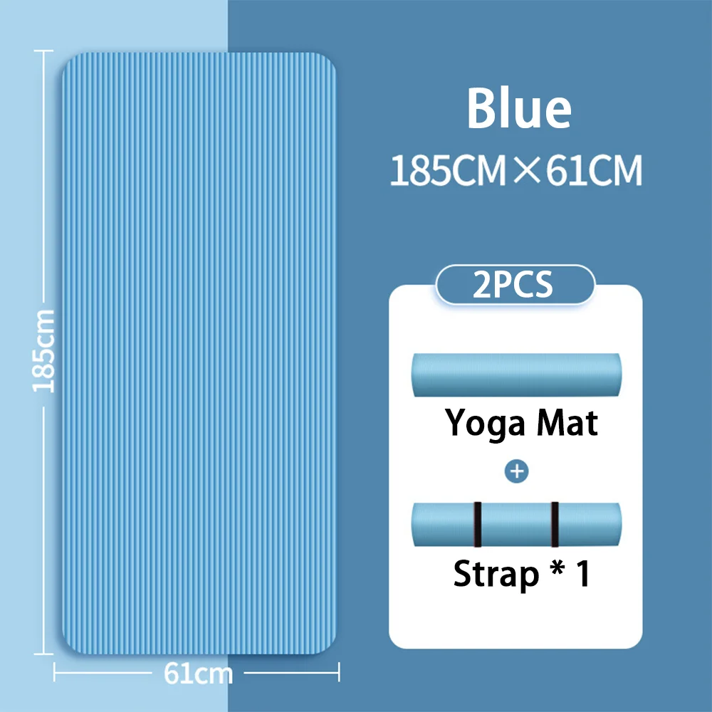 8-mm-Yogamatte, geeignet für Anfänger, verlängert und verdickt für das Training, rutschfeste Fitness-Yogamatte für den Heimgebrauch ﻿ – Detail 10