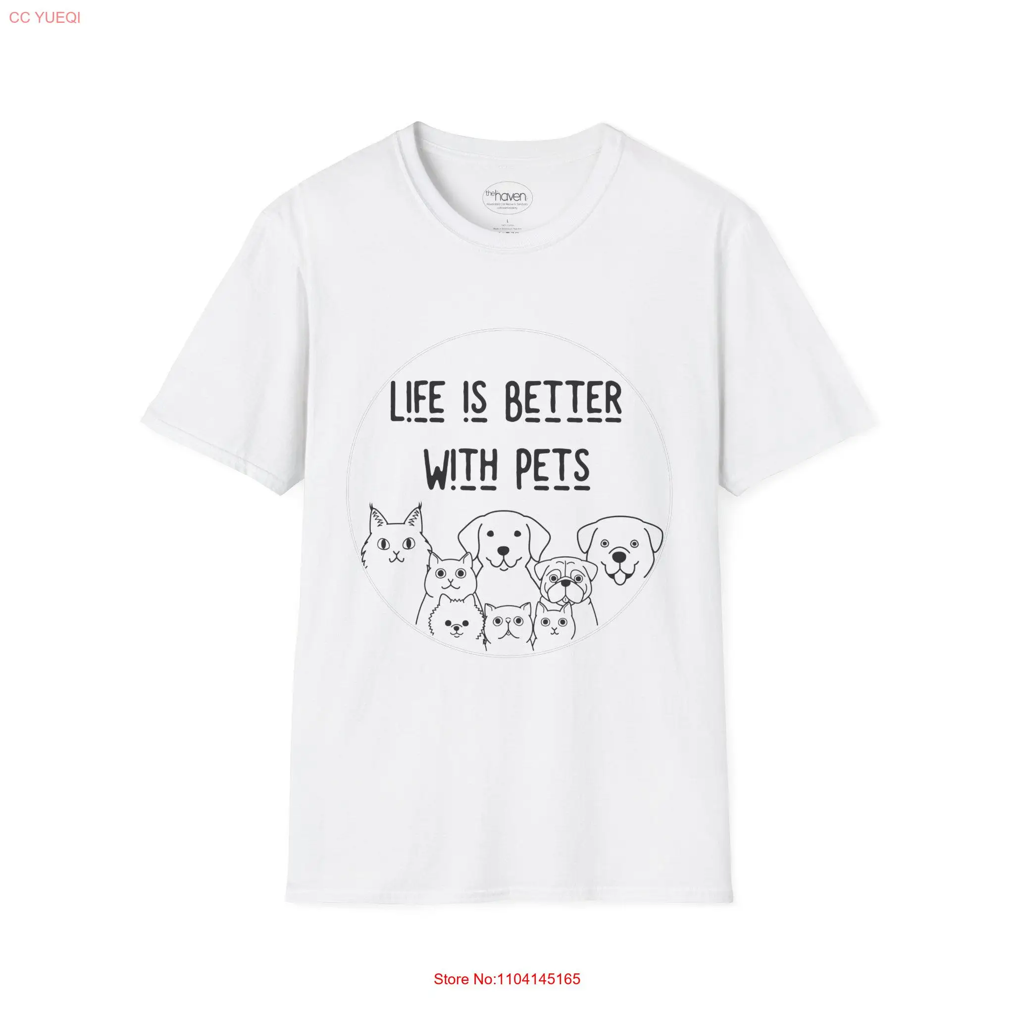 

Life Is Better With Pets T Shirt Cute Animal Lover Soft and Comfy Fit Perfect for Pet Owners Rescue Supporters