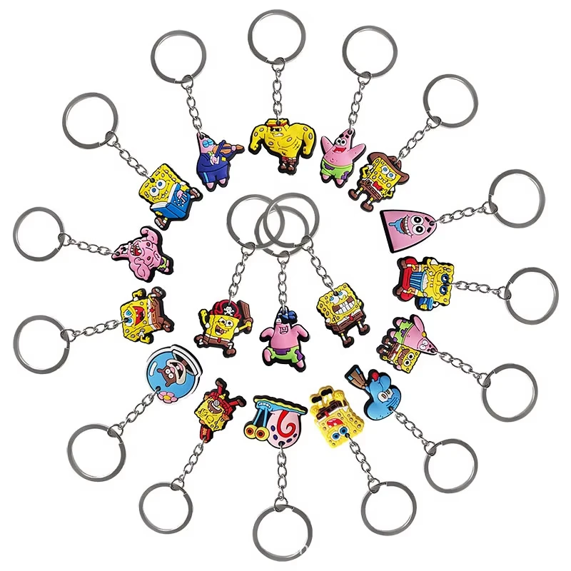 SpongeBob Geburtstagsparty-Geschenke: Schnapparmbänder, Schlüsselanhänger, Silikonarmbänder, Strohhalme, Geschenktütenfüller, Partydekoration – Detail 7