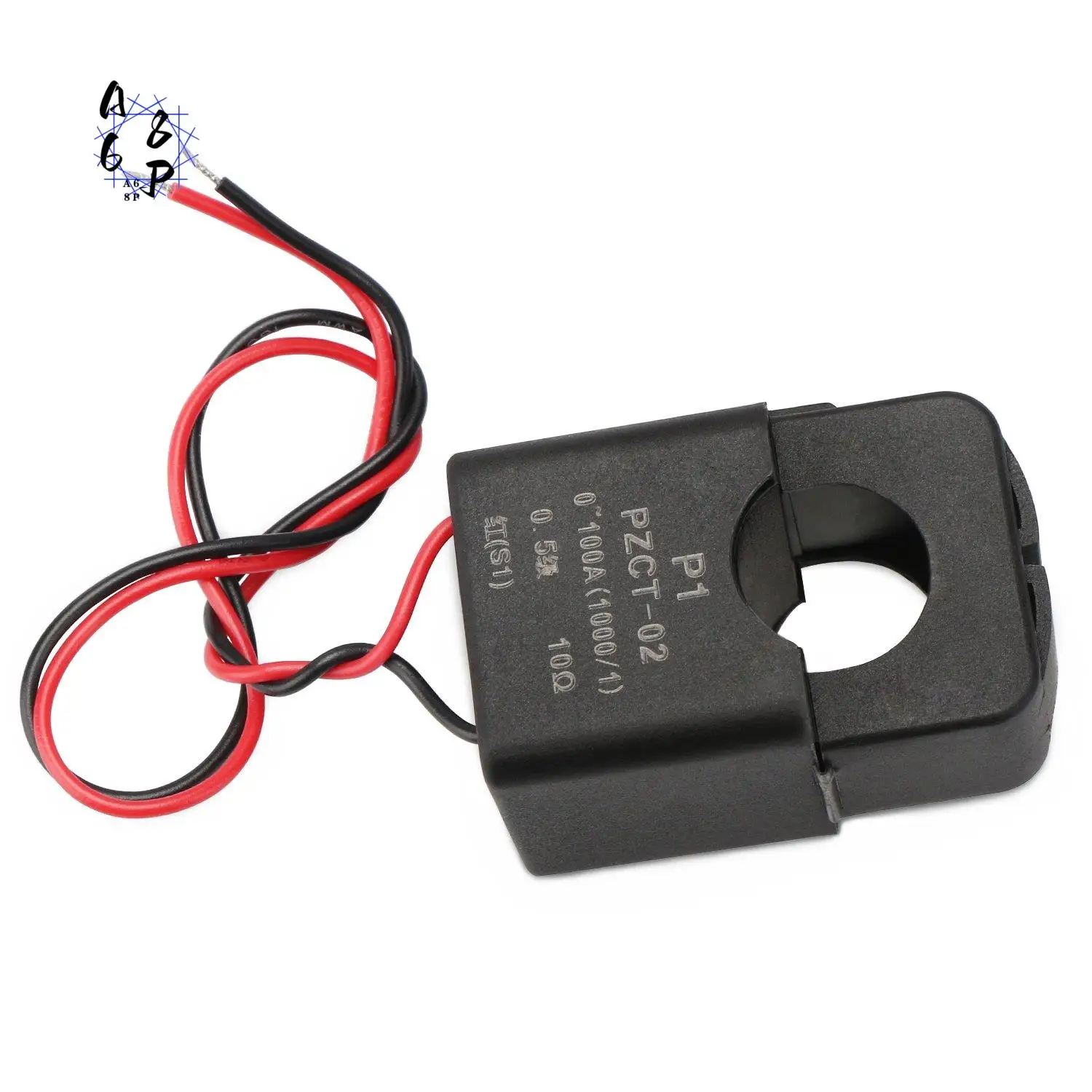 

Трансформатор тока A68P, датчик тока переменного тока 100 А, 100 мА, реле датчика трансформатора усилителя с разделенным сердечником, мини-клипса, простота установки CT