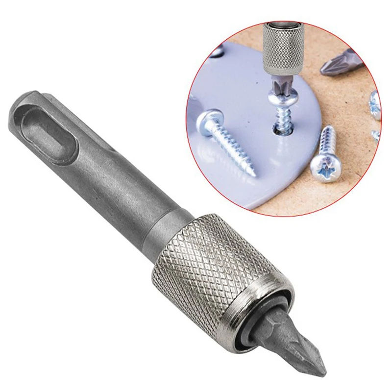 1/4'' Hex Shank Screwdriver Holder Drill Bits Adapter Converter for Drill Bits Convenient SDS Socket Adapter