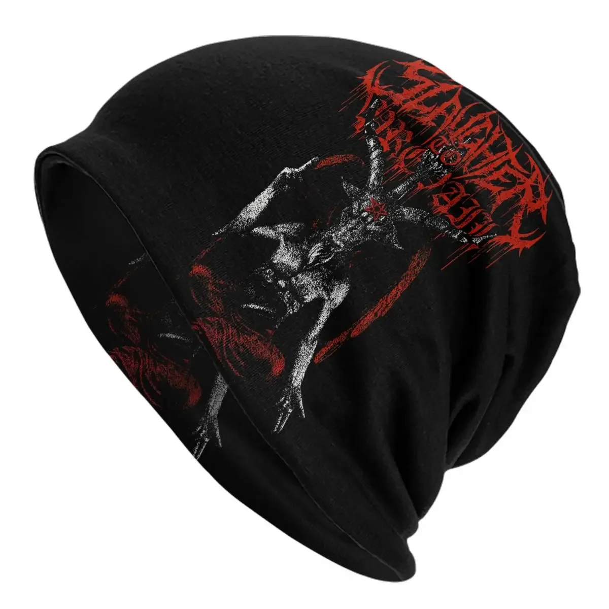 Slaughter To Prevail Goat Bonnet Homme Autumn Spring Thin Skullies Beanies Baphomet Satan Lucifer Caps For Men Women Hats