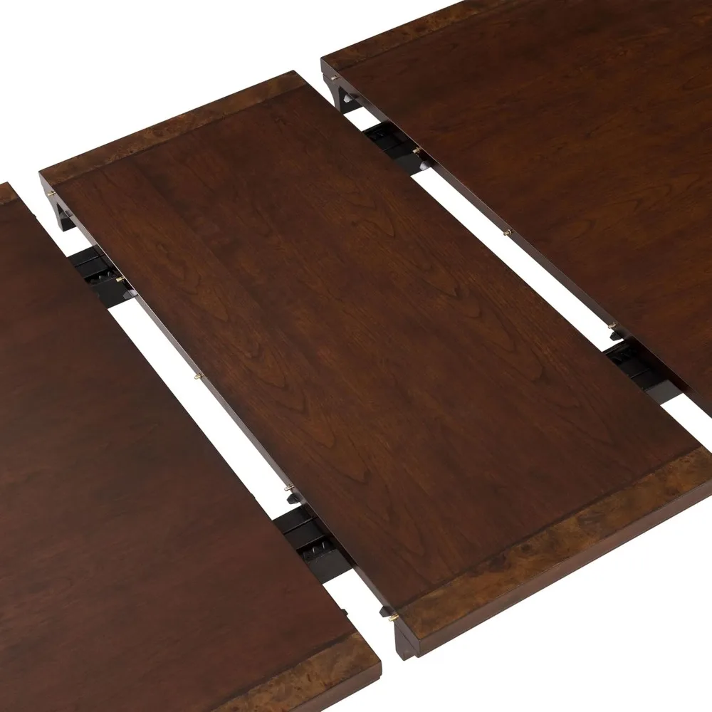 طاولة طعام مستطيلة عصرية 94 من Aiyana مع أوراق قابلة للتمديد، مقاعد 8، سهلة التجميع للاستخدام المنزلي #3