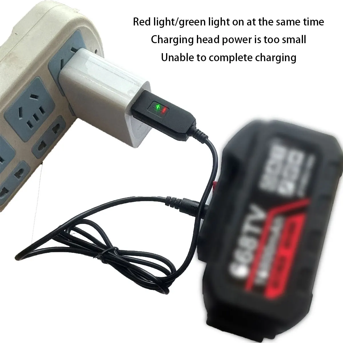 1pc 5V to 21V boost cable 21V battery dedicated charging cable DC interface USB adapter cable charger