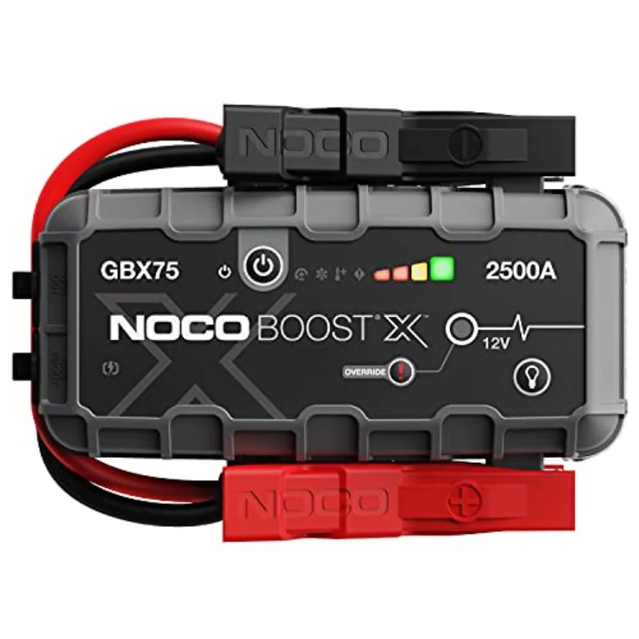 Boost X GBX75: 2500A UltraSafe Jump Starter 12V بطارية ليثيوم Booster Pack صندوق القفز المحمول مع بنك طاقة مدمج وقفز