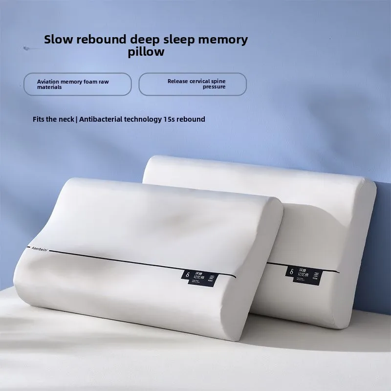 

Memory Foam Orthopedic Sleeping Pillow Ergonomic Cervical Cushion Zero Pressure Rebound Bed Kissen Student Dormitory Wedge Neck