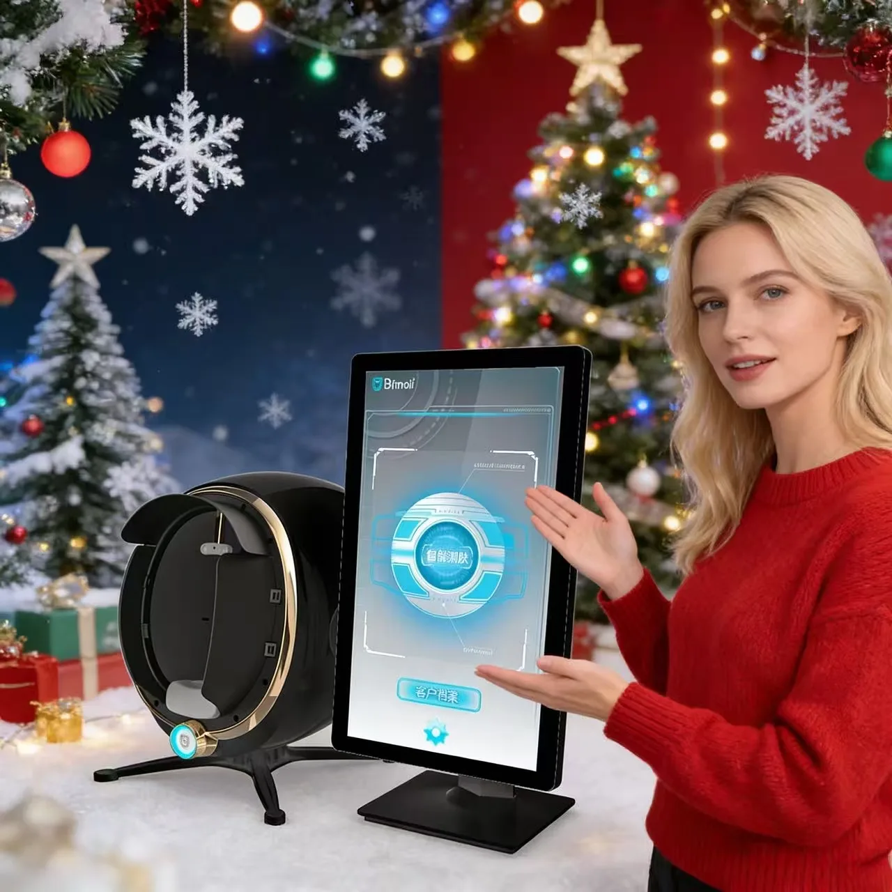 

Система диагностики кожи SLyric 3D, 36 миллионов пикселей, аппарат для анализа лица, анализатор уровня влажности кожи, устройство для использования в салонах