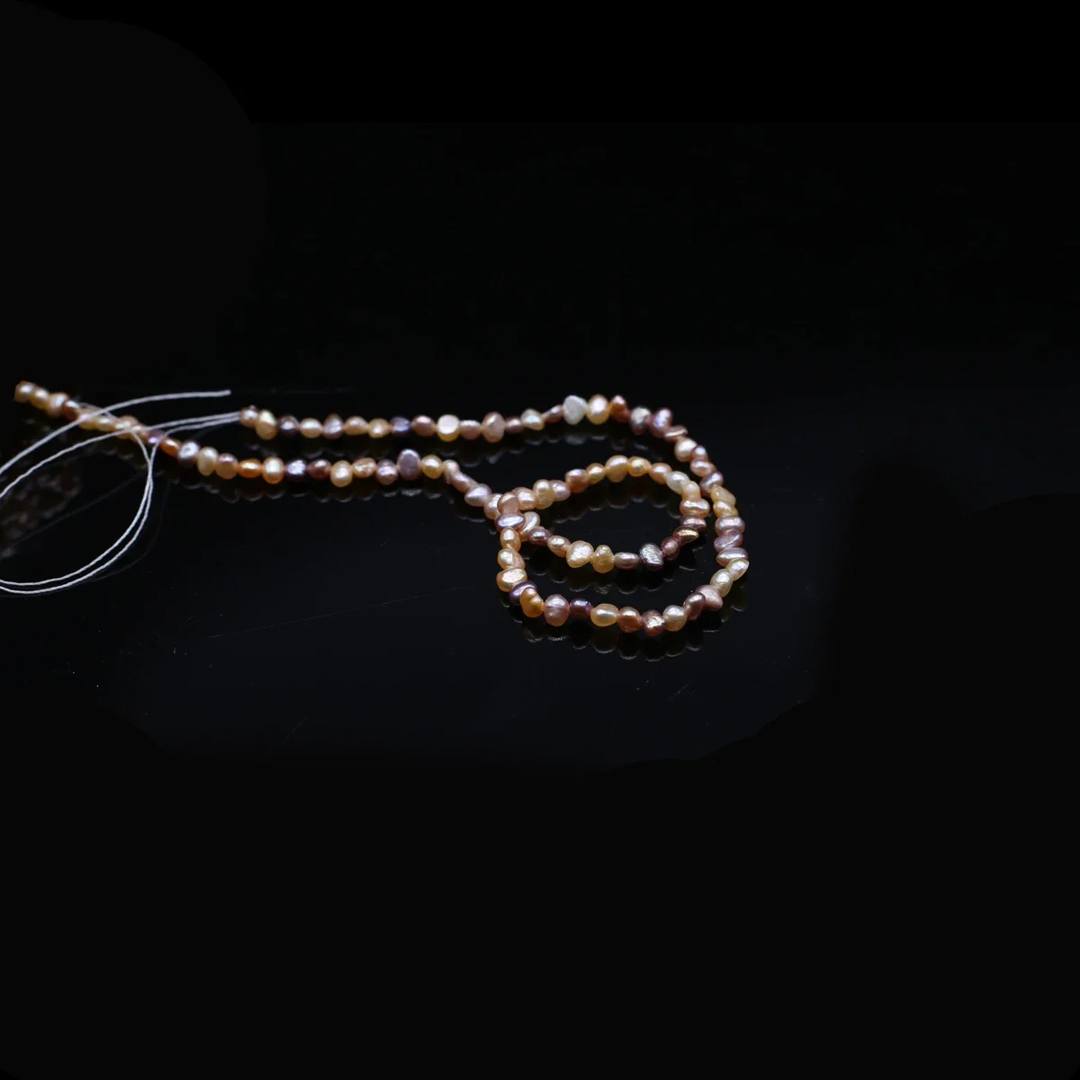 Natural Freshwater Pearl High-quality Colored Small Pearl 3-4mm Jewelry Making DIY Necklace Bracelet Accessories 36cm