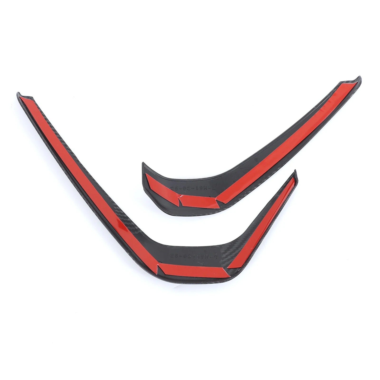 2pcs ABS Carbon Fiber Dashboard Center Console Trim Strip Stickers for BMW X3 2025 G01 Car Interior accessories