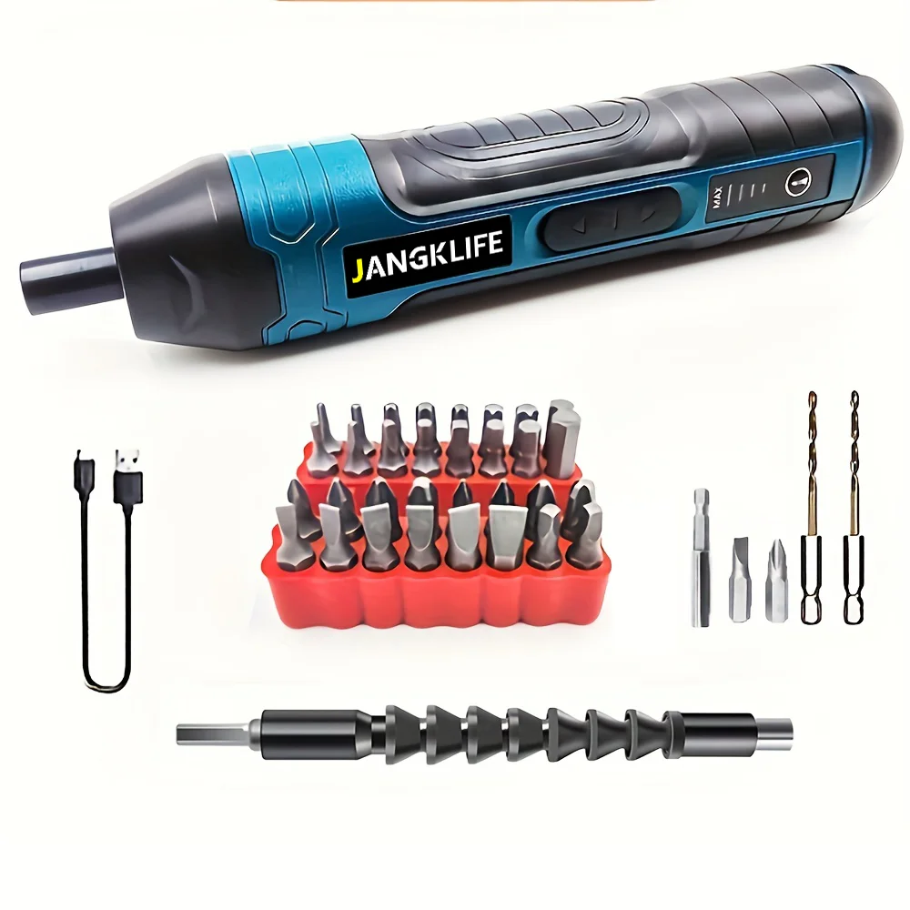 Cordless Electric Screwdriver Rechargeable 1300mah Lithium Battery Mini Drill 3.6V Power Tools Set Household Maintenance Repair