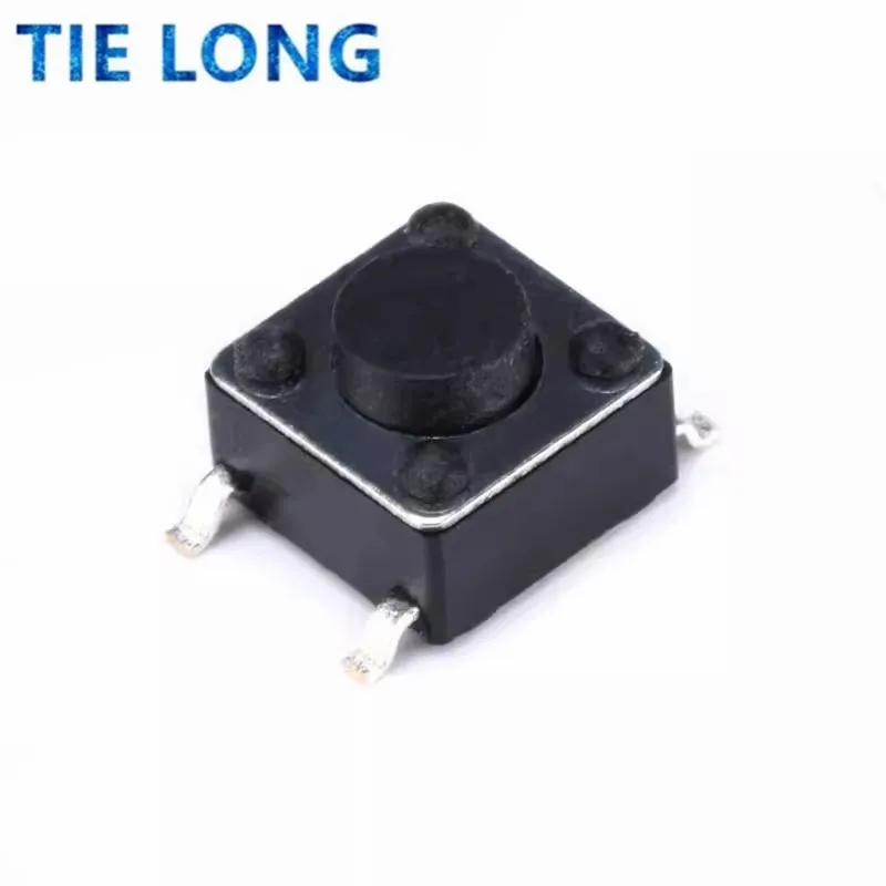 20PCS Tact Push Button Switch 12V Copper 4Pin SMD Micro Switch 6X6X5 4.3 5 5.5 6 7 8 9 10 11 12 13 15MM TV Toys Home Use Button