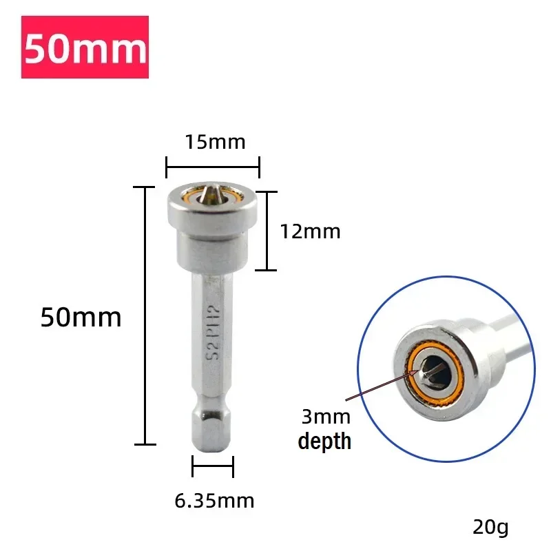 Imagem -03 - Especial Screw Posiçãoing Screw Screw Board para Gypsum Board Cabeça Magnética 6.35 mm Hex Shank Carpenter Screwdriver Screwdriver Tools